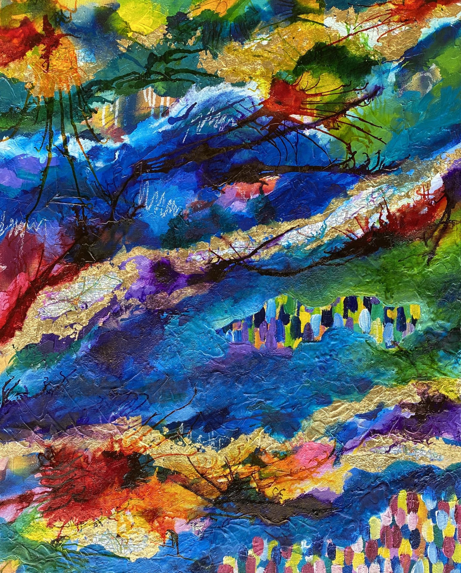 Rhetorical Questions Mixed Media on Canvas, in 2019 to Present