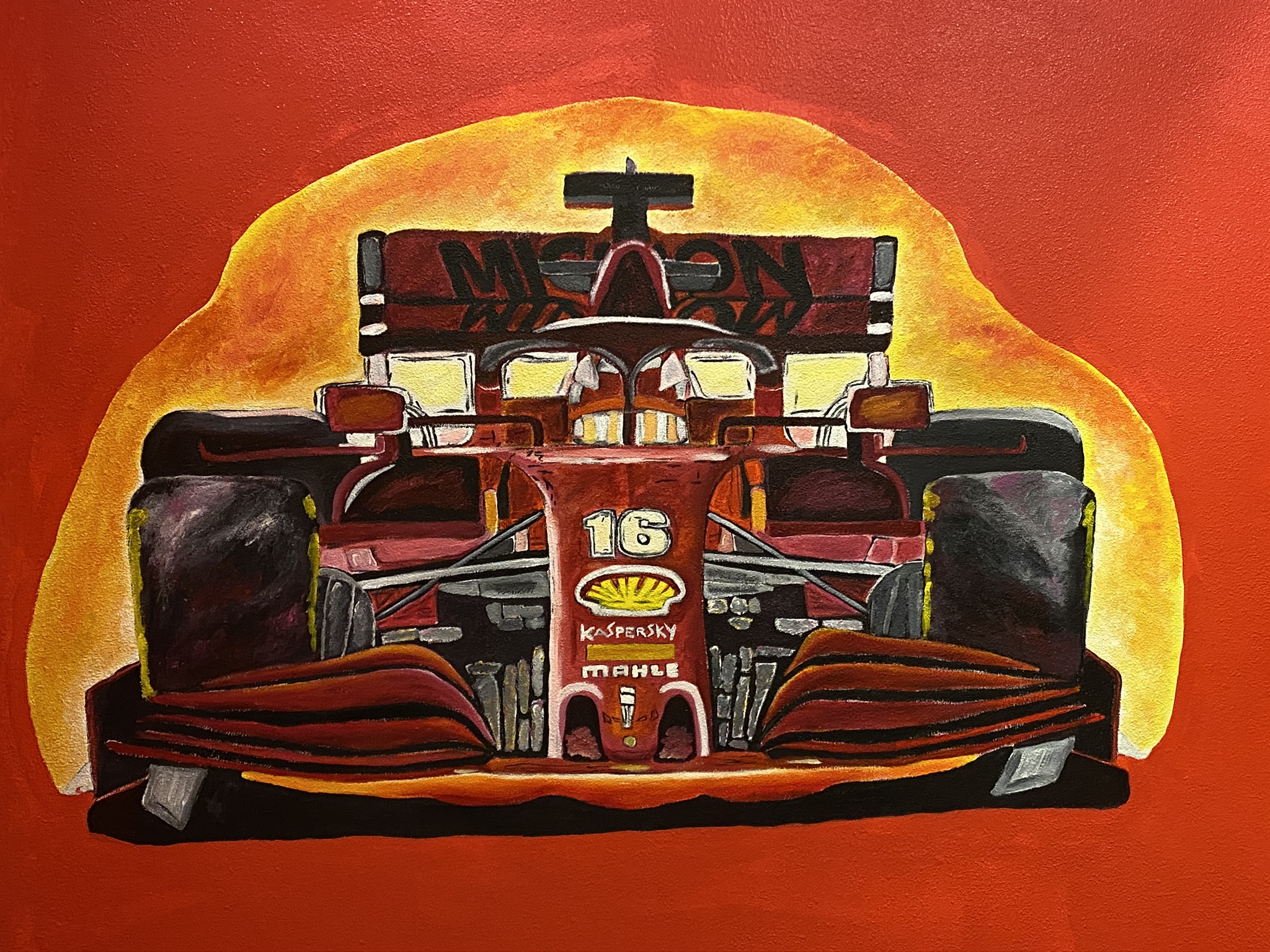 F1-Ferrari Mural